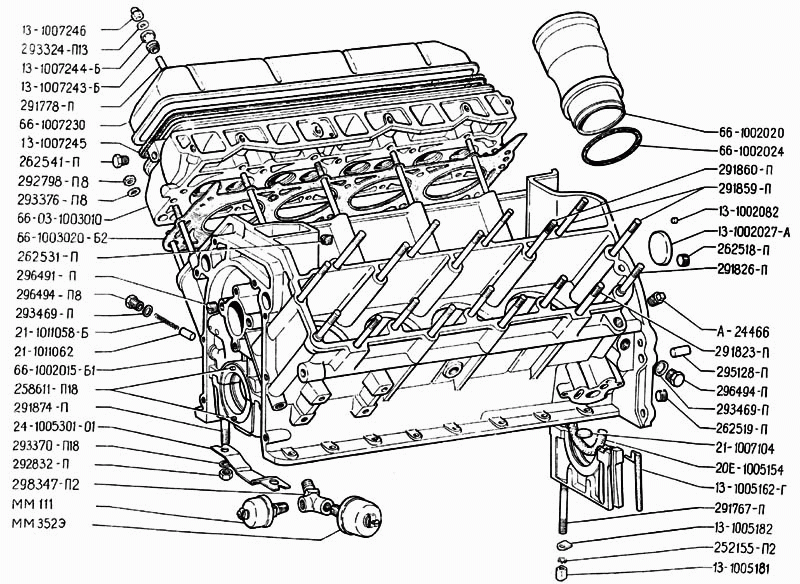 Двигатель и детали для вездеходов ГАЗ-71 ГТСМ